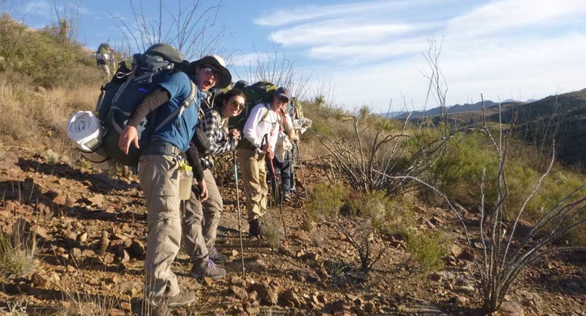 backpacking trip for at risk teens